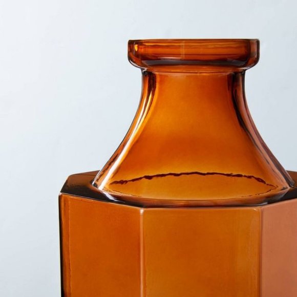 Hearth & Hand Accents Hearth Hand Magnolia Amber Octagonal Glass